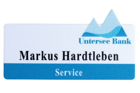 Namensschilder aus PP - DUO Produktion