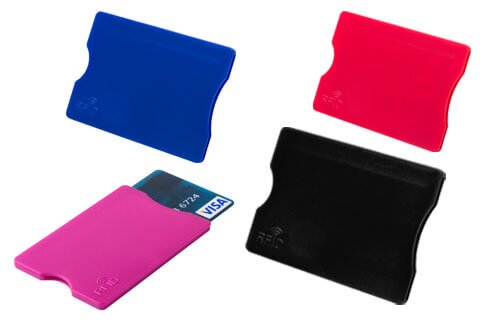 Kartenhalter aus Kunststoff für 1 Kreditkarte RFID-Schutz - DUO Produktion