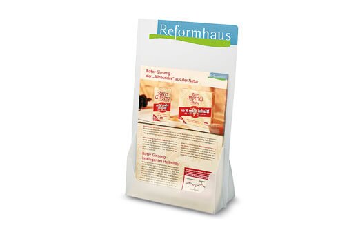 Prospektständer A4 Tischprospekte bedrucken lassen - DUO Produktion