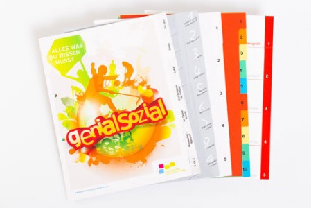 Bedruckte Register auf Kunststoff Folie - DUO Produktion