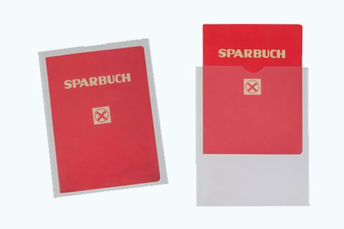 Sparbuchhüllen - transparent - DUO Produktion