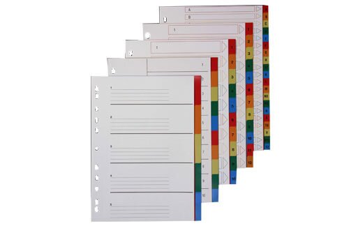 Register PP multicolor - Standardregister - DUO Produktion